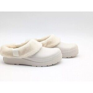 Hunter “Play Sherpa Insulated Clog” Women’s (White Willow) Rubber Shoe NEW Sz 9